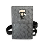 Karl Lagerfeld Ikonik Karl Monogram Patch krepšys – sidabrinis -- Cell phone cases and covers