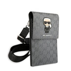 Karl Lagerfeld Ikonik Karl Monogram Patch krepšys – sidabrinis -- Cell phone cases and covers