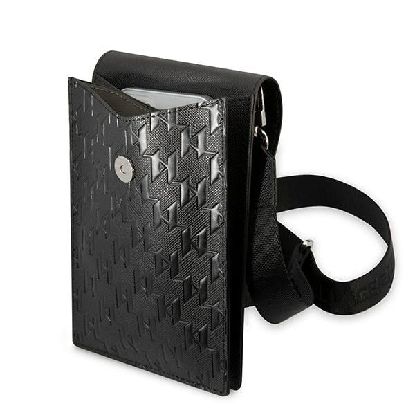 Karl Lagerfeld Krepšys KLWBSAMSMK juodas/juodas Monogram Plate -- Uncategorized