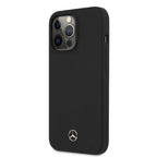 Mercedes MagSafe silikoninis dėklas iPhone 13/13 Pro – juodas