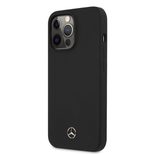 Mercedes MagSafe silikoninis dėklas iPhone 13/13 Pro – juodas