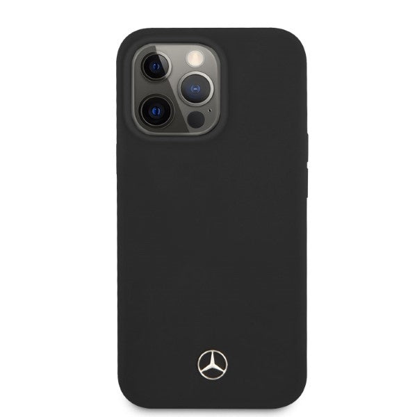 Mercedes MagSafe silikoninis dėklas iPhone 13/13 Pro – juodas