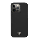 Mercedes MagSafe silikoninis dėklas iPhone 13/13 Pro – juodas