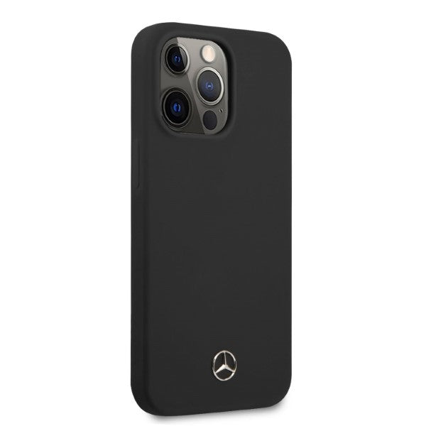 Mercedes MagSafe silikoninis dėklas iPhone 13/13 Pro – juodas