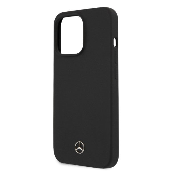 Mercedes MagSafe silikoninis dėklas iPhone 13/13 Pro – juodas