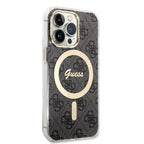 Guess 4G Print MagSafe rinkinys iPhone 13 Pro – juodas