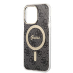 Guess 4G Print MagSafe rinkinys iPhone 13 Pro – juodas