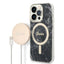 Guess Marble MagSafe dėklo ir įkroviklio rinkinys iPhone 14 Pro – juodas
