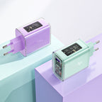 Acefast GaN įkroviklis 65W, 3 jungčių (1xUSB, 2xUSB C), žalias (A45)