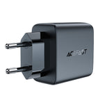Acefast Greitas GaN įkroviklis A49, 35W PD 2x USB C, juodas
