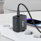 Acefast Greitas GaN įkroviklis A49, 35W PD 2x USB C, juodas