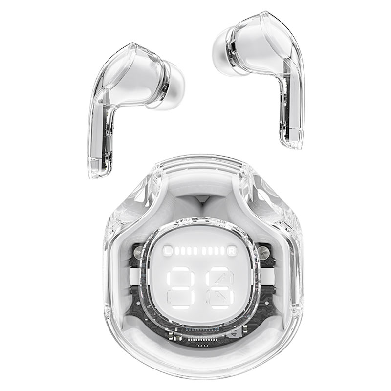 Acefast T8 TWS Bluetooth belaidės ausinės – baltos