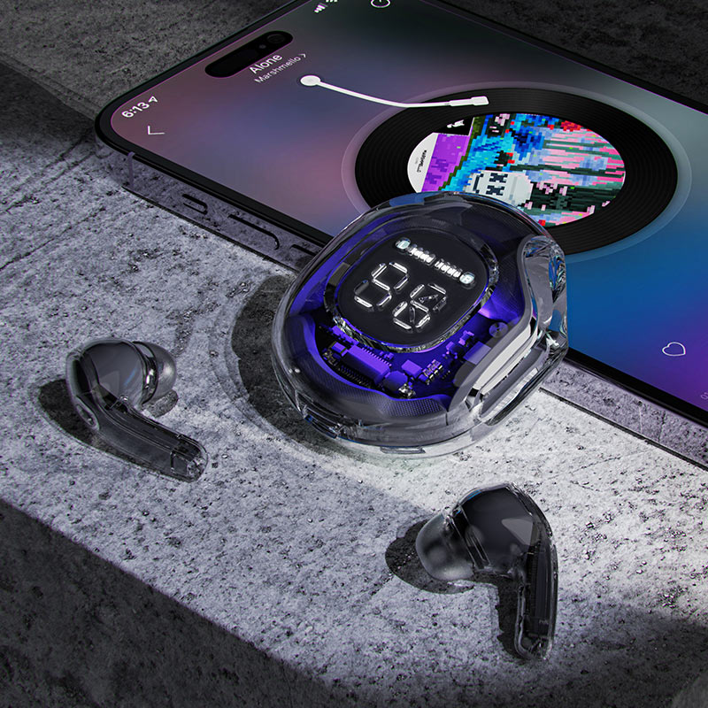 Acefast T8 TWS Bluetooth belaidės ausinės – baltos