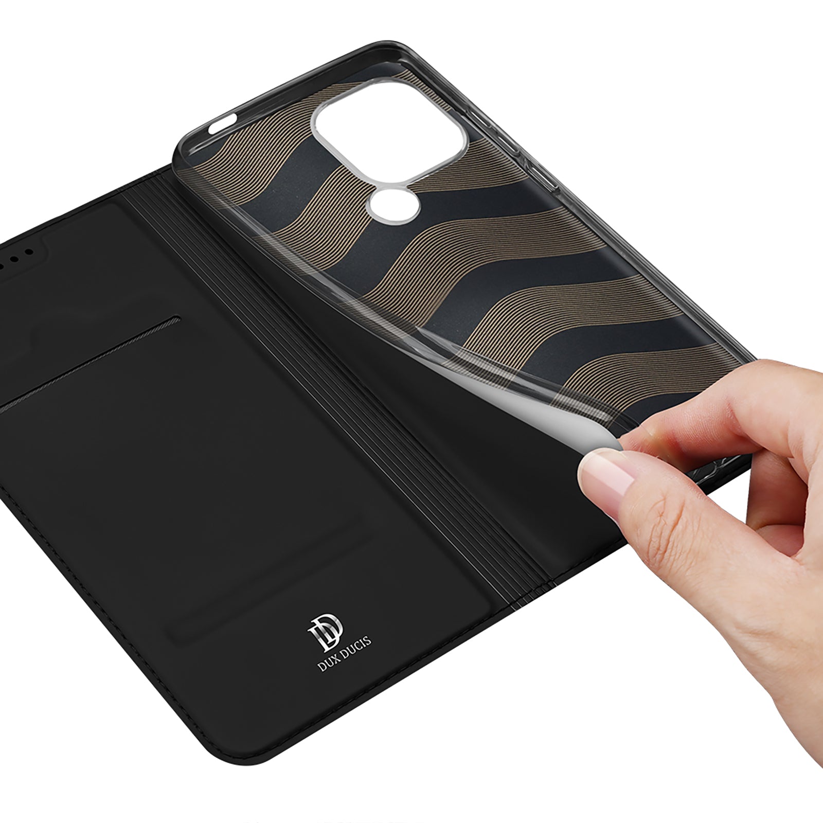 Dux Ducis Skin Pro dėklas Xiaomi Redmi A1+ – juodas -- Xiaomi Redmi A1+