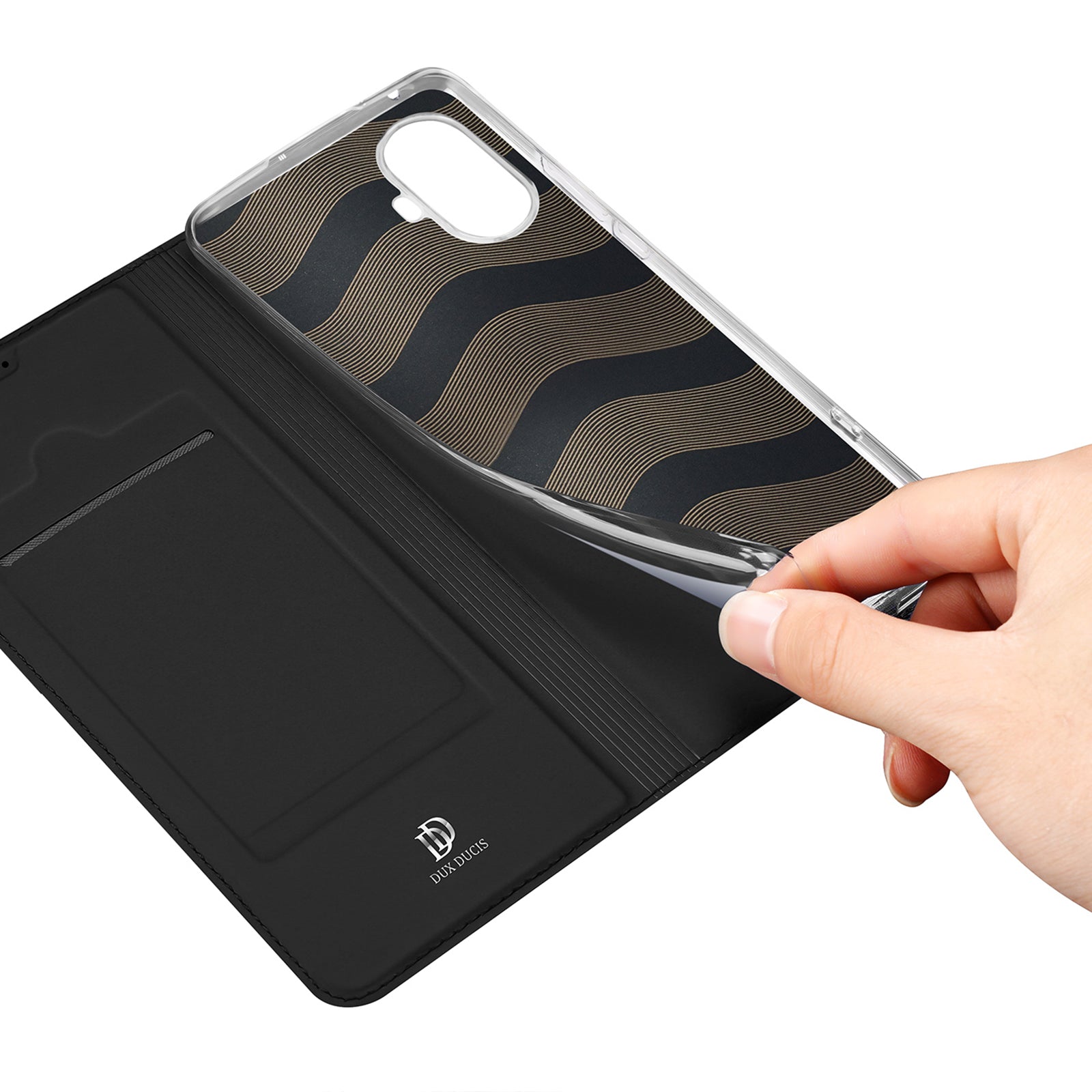 Dux Ducis Skin Pro dėklas Realme 10 Pro+ – juodas -- Realme 10 Pro+