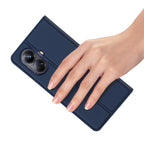 Dux Ducis Skin Pro atverčiamas dėklas Realme 10 Pro+ – mėlynas -- Realme 10 Pro+