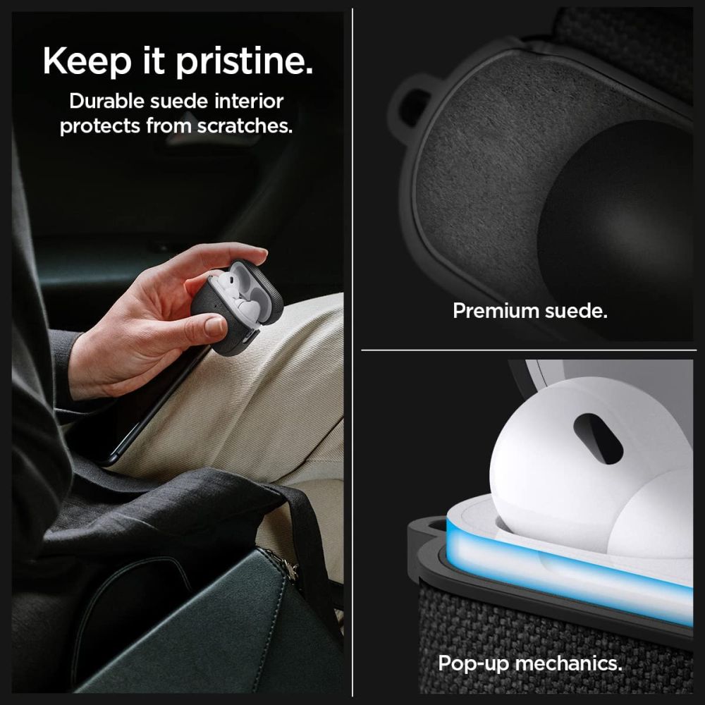 Spigen Urban Fit dėklas AirPods Pro 1/2 – juodas