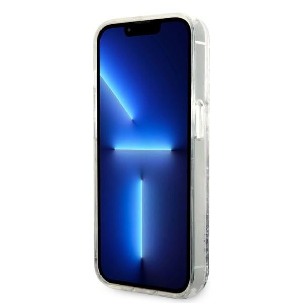 Karl Lagerfeld kietas dėklas iPhone 14 Pro – sidabrinis