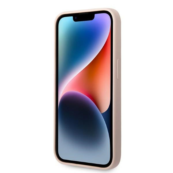 Karl Lagerfeld silikoninis dėklas iPhone 14 Pro – rožinis -- iPhone 14 Pro