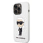 Karl Lagerfeld Ikonik dėklas iPhone 14 Pro – baltas