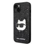 Karl Lagerfeld blizgus dėklas iPhone 14 Plus – juodas