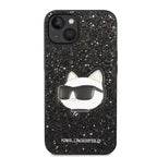 Karl Lagerfeld blizgus dėklas iPhone 14 Plus – juodas