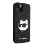 Karl Lagerfeld blizgus dėklas iPhone 14 Plus – juodas