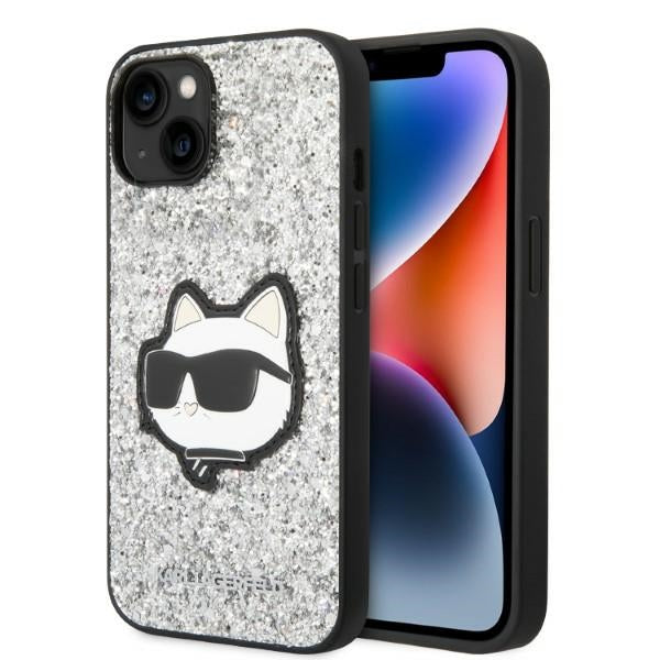 Karl Lagerfeld dėklas iPhone 14 Plus – sidabrinis -- iPhone 14 Plus