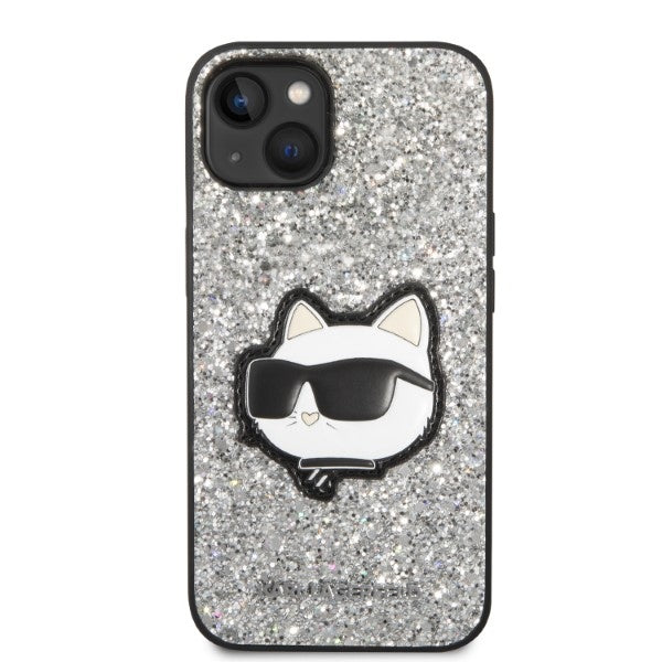 Karl Lagerfeld dėklas iPhone 14 Plus – sidabrinis -- iPhone 14 Plus