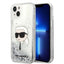 Karl Lagerfeld dėklas iPhone 14 Plus – sidabrinis