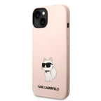 Karl Lagerfeld silikoninis dėklas iPhone 14 Plus – rožinis