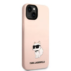 Karl Lagerfeld silikoninis dėklas iPhone 14 Plus – rožinis