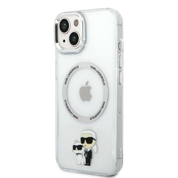 Karl Lagerfeld MagSafe dėklas iPhone 14 Plus – skaidrus