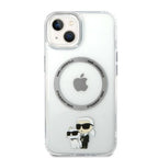Karl Lagerfeld MagSafe dėklas iPhone 14 Plus – skaidrus