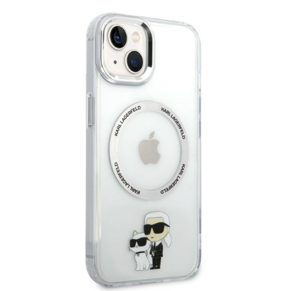 Karl Lagerfeld MagSafe dėklas iPhone 14 Plus – skaidrus