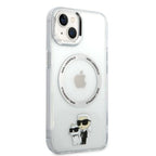 Karl Lagerfeld MagSafe dėklas iPhone 14 Plus – skaidrus