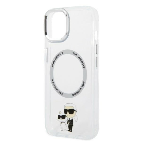 Karl Lagerfeld MagSafe dėklas iPhone 14 Plus – skaidrus