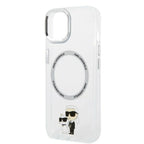 Karl Lagerfeld MagSafe dėklas iPhone 14 Plus – skaidrus