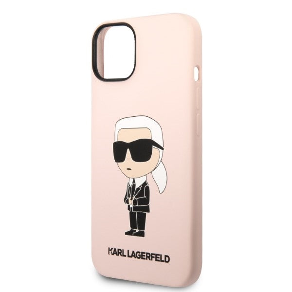 Karl Lagerfeld MagSafe dėklas iPhone 14 Plus – rožinis