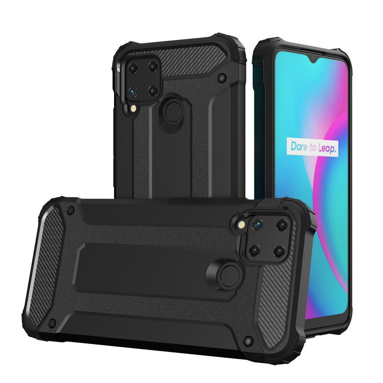 Hybrid Armor dėklas Realme 10 5G / 9i 5G – juodas -- Realme 10