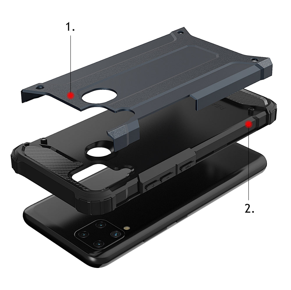 Hybrid Armor dėklas Realme 10 5G / 9i 5G – juodas -- Realme 10