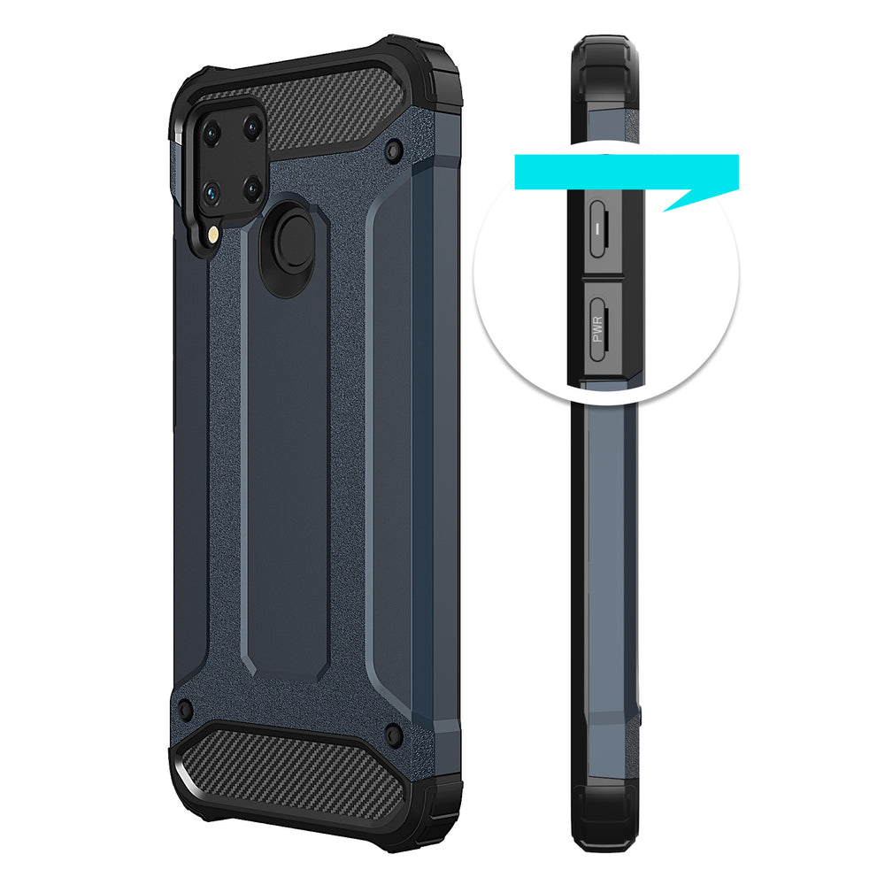 Hybrid Armor dėklas Realme 10 5G / 9i 5G – juodas -- Realme 10