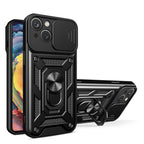 Šarvuotas dėklas Realme 10 Pro su kameros dangteliu – juodas -- Realme 10 Pro