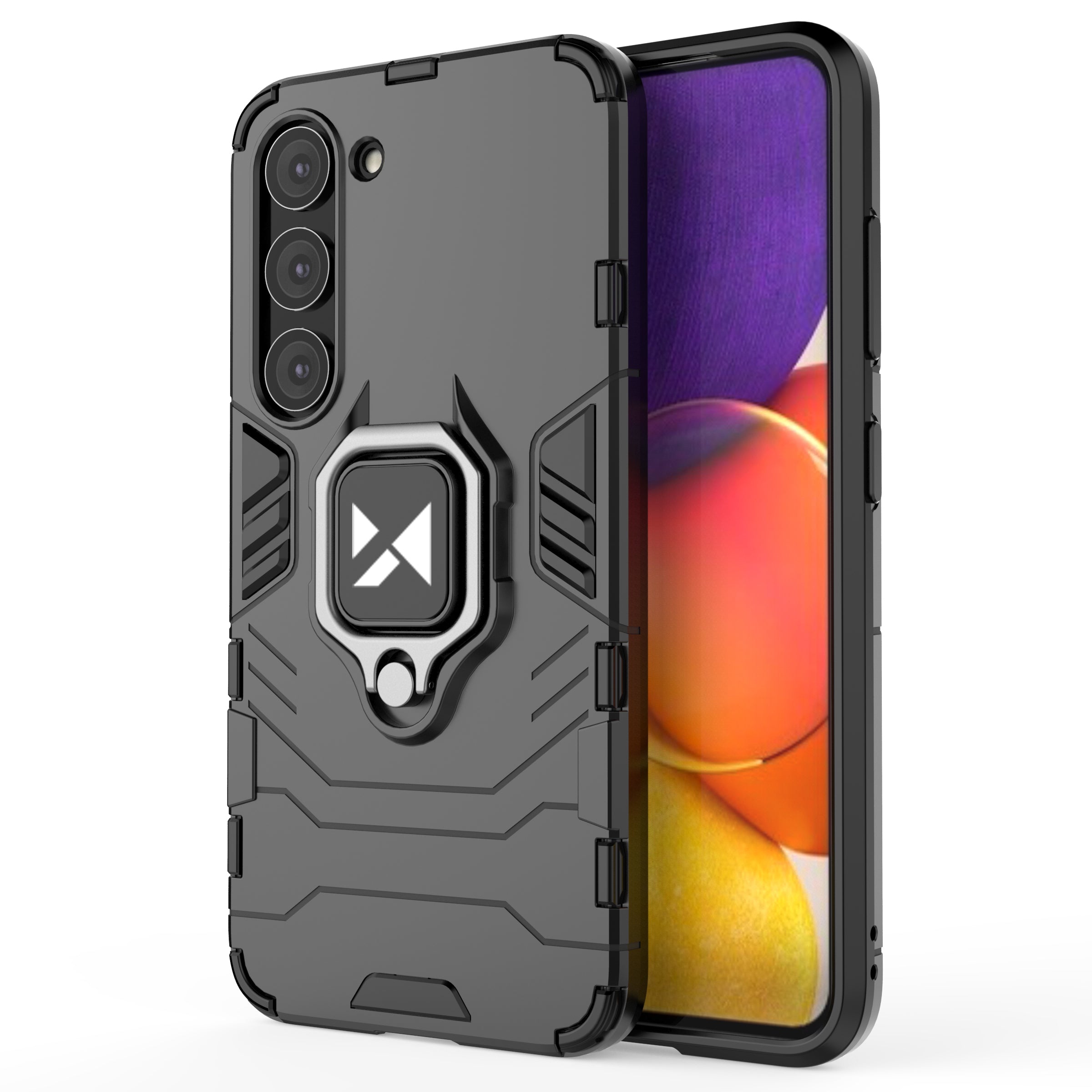 Wozinsky Ring Armor dėklas Samsung Galaxy S23+ – juodas