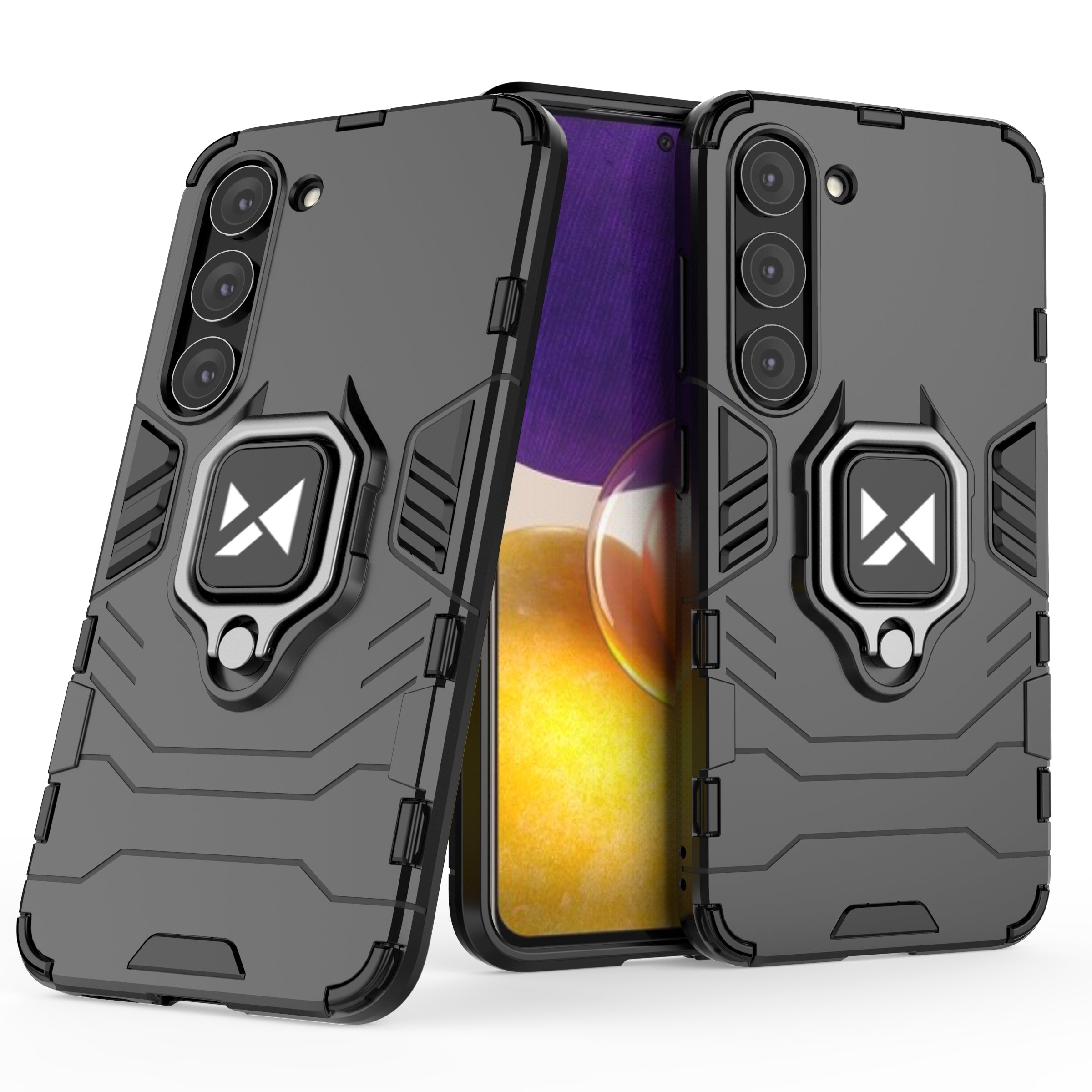 Wozinsky Ring Armor dėklas Samsung Galaxy S23+ – juodas