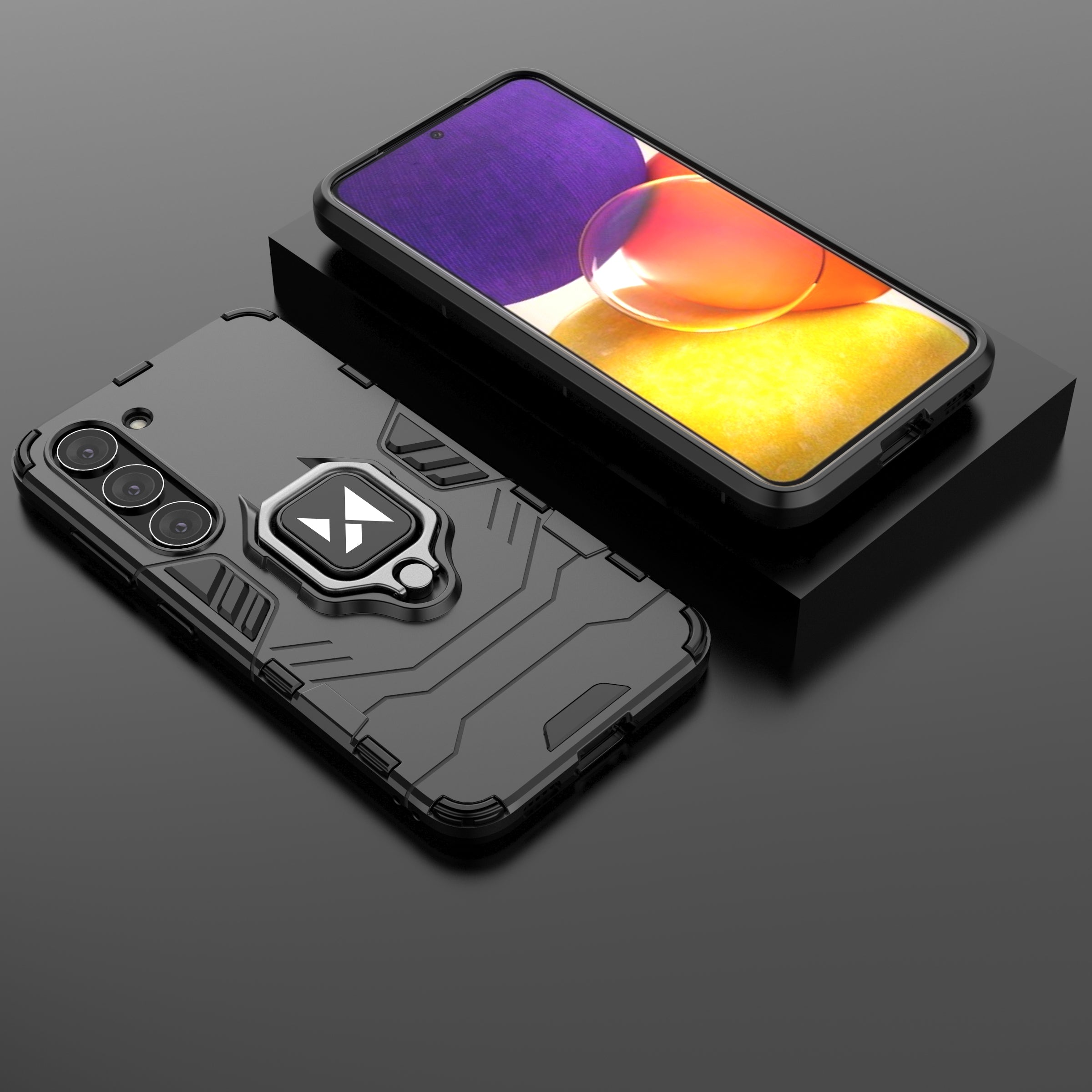 Wozinsky Ring Armor dėklas Samsung Galaxy S23+ – juodas