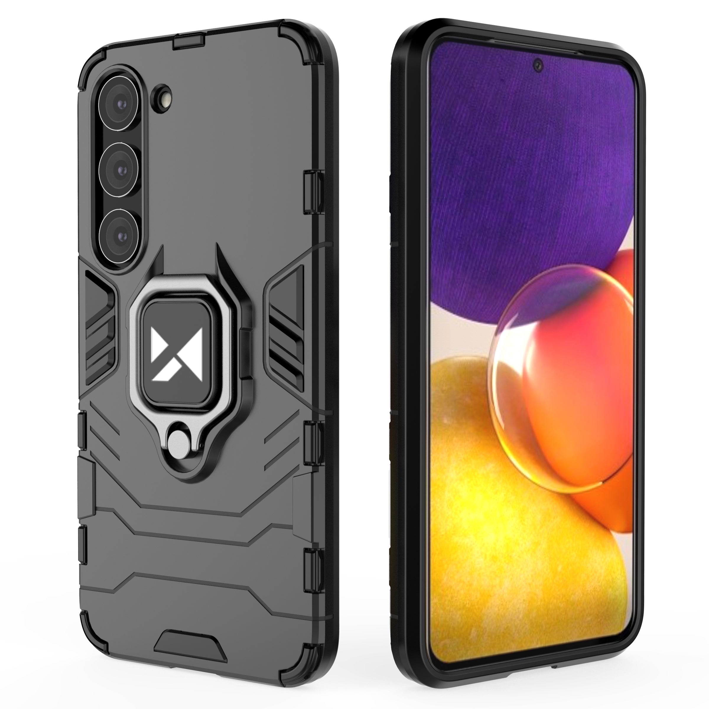 Wozinsky Ring Armor dėklas Samsung Galaxy S23+ – juodas