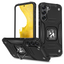 Wozinsky Ring Armor dėklas Galaxy S23 – juodas su žiedu