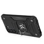 Wozinsky Ring Armor dėklas Galaxy S23 – juodas su žiedu