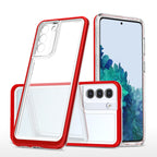 Skaidrus šarvuotas dėklas Samsung Galaxy S23+ – raudonas